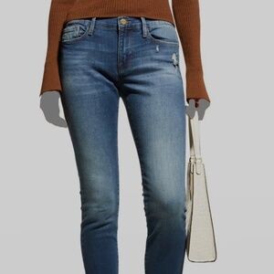 EUC Women's Frame Le Garcon Mid Rise Boyfriend Ankle Jeans Size 25